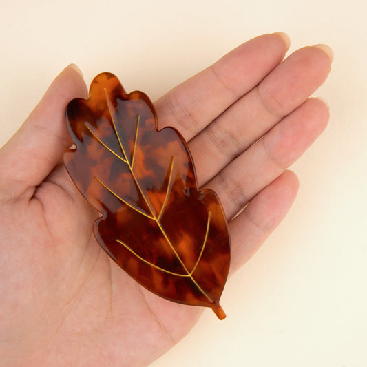 LEAF FRENCH BARRETTE