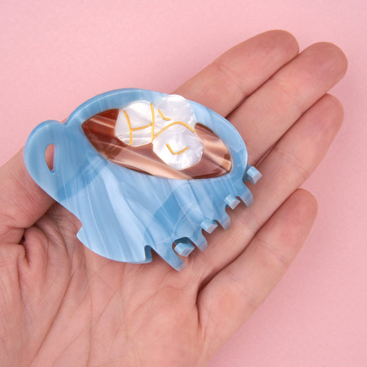 HOT CHOCOLATE HAIR CLAW