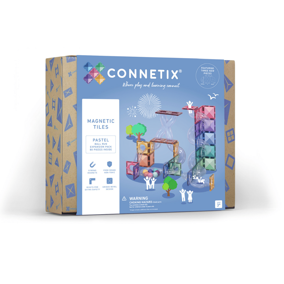 Connectix tiles - Pastel Ball Run Expansion Pack 80 pc