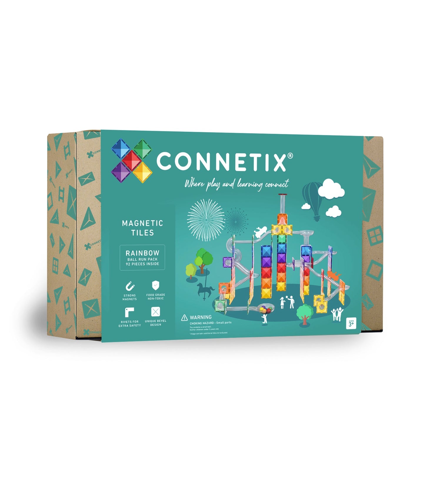 Connetix tiles 92 Piece Ball Run Pack AU 8