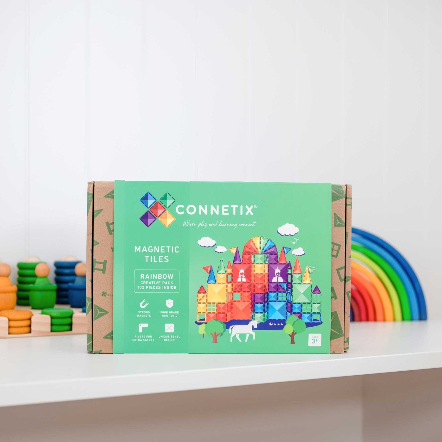 Connetix tile - Rainbow Creative Pack 102 pc