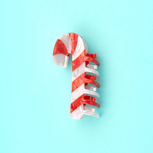 CANDY CANE HAIR CLAW