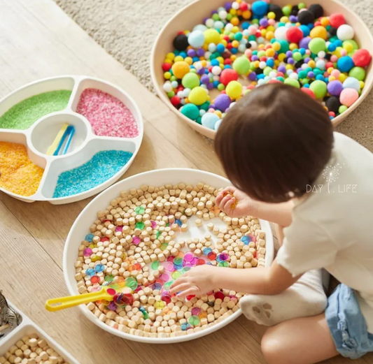 Messy Play - 頂級版 感統必備感官玩玩盆(牛奶白)