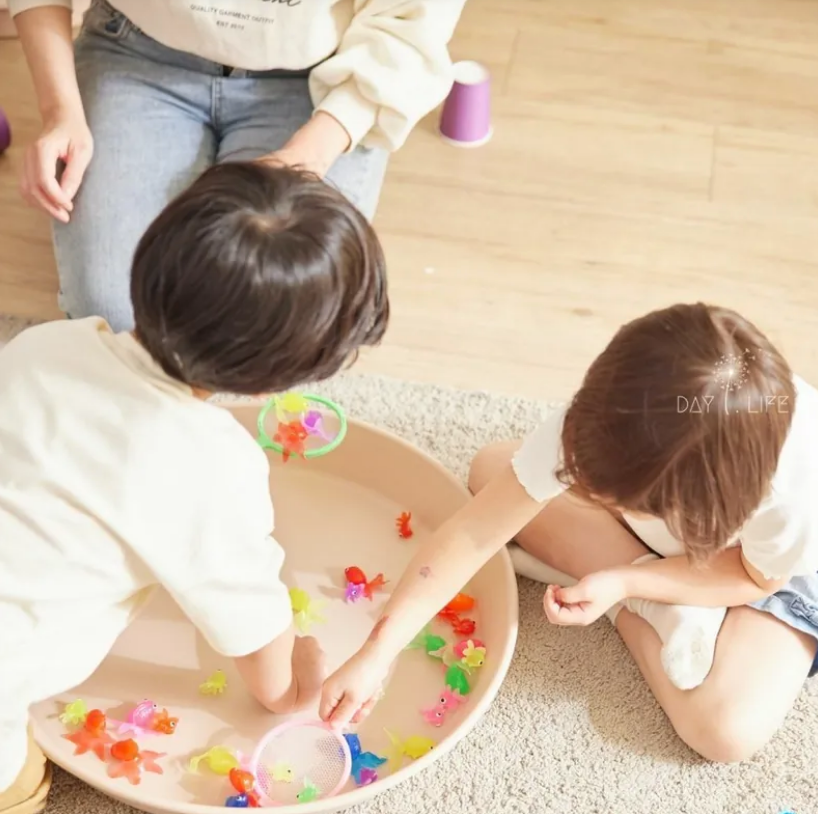 Messy play - 頂級版 玩玩Play_感統必備感官玩玩盆(可可奶)