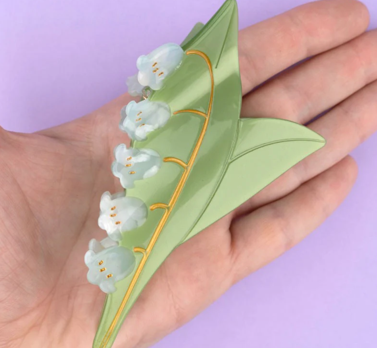 LILY OF THE VALLEY HAIR CLAW