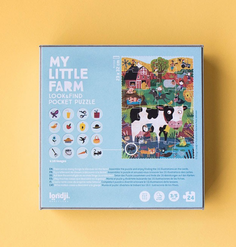 Londji - MY LITTLE FARM POCKET PUZZLE
