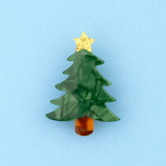 CHRISTMAS TREE HAIR CLIP