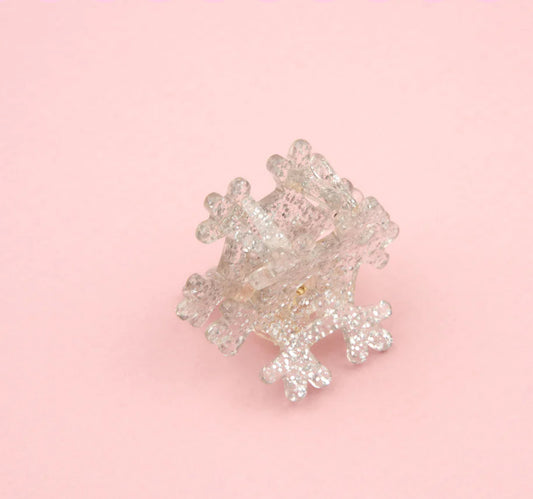 New SNOWFLAKE MINI HAIR CLAW
