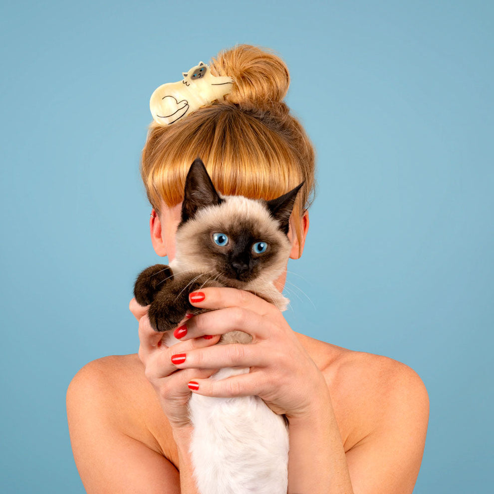 SIAMESE CAT HAIR CLAW