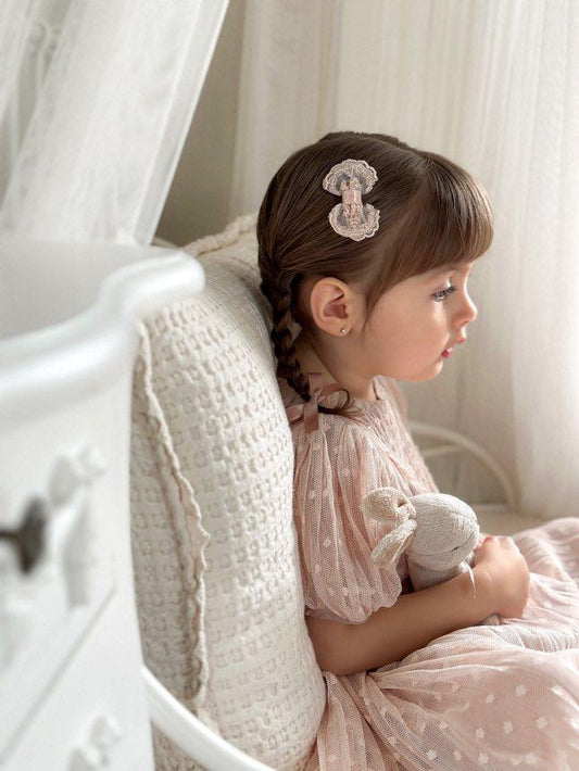 Bow - Lovey Lace Pigtail