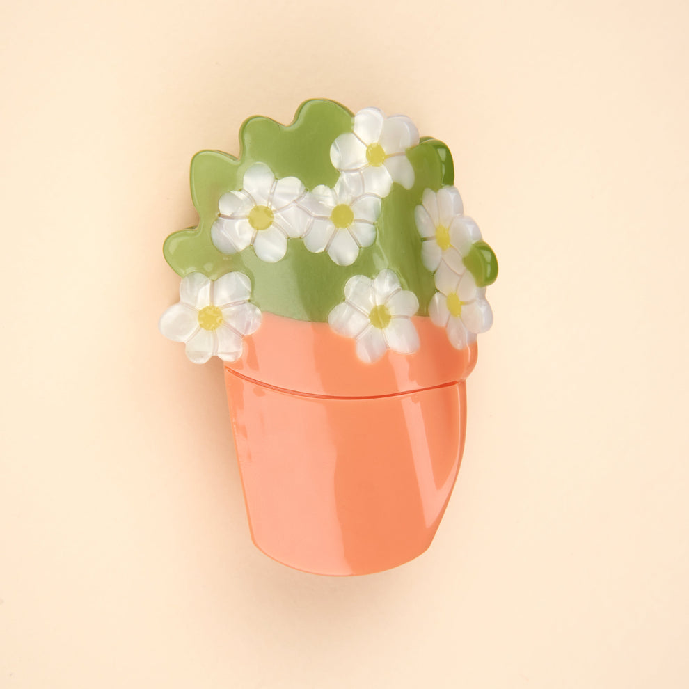FLOWER POT HAIR CLAW
