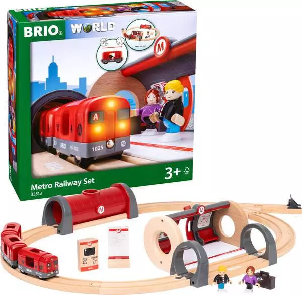 BRIO 33513 World Train Set Metro Railway Set