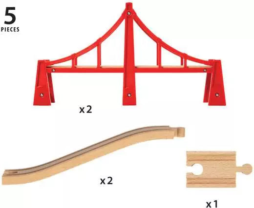BRIO World 33683 Double Suspension Bridge