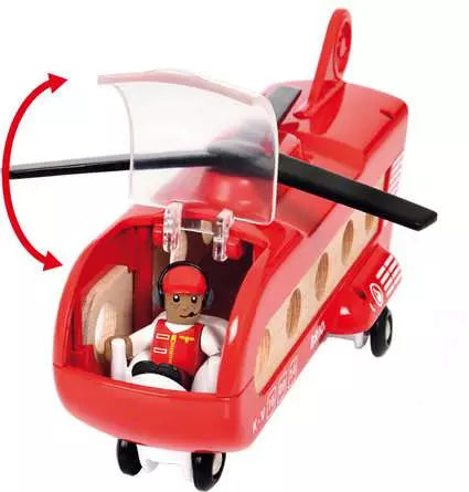 BRIO World 33886 Cargo Transport Helicopter