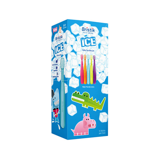 Bristik 潔冰系列 嬰幼兒抗菌極細緻軟毛牙刷(五入)