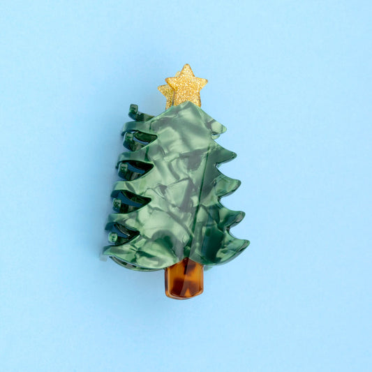 CHRISTMAS TREE HAIR CLAW