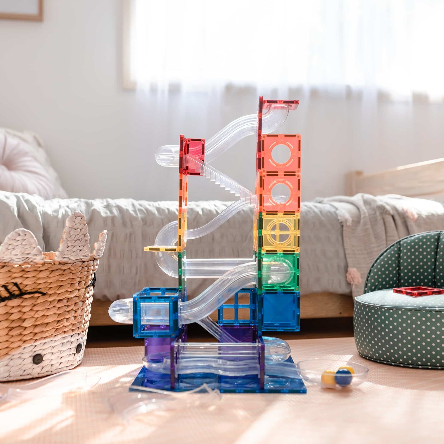 Connetix tiles 92 Piece Ball Run Pack AU 8