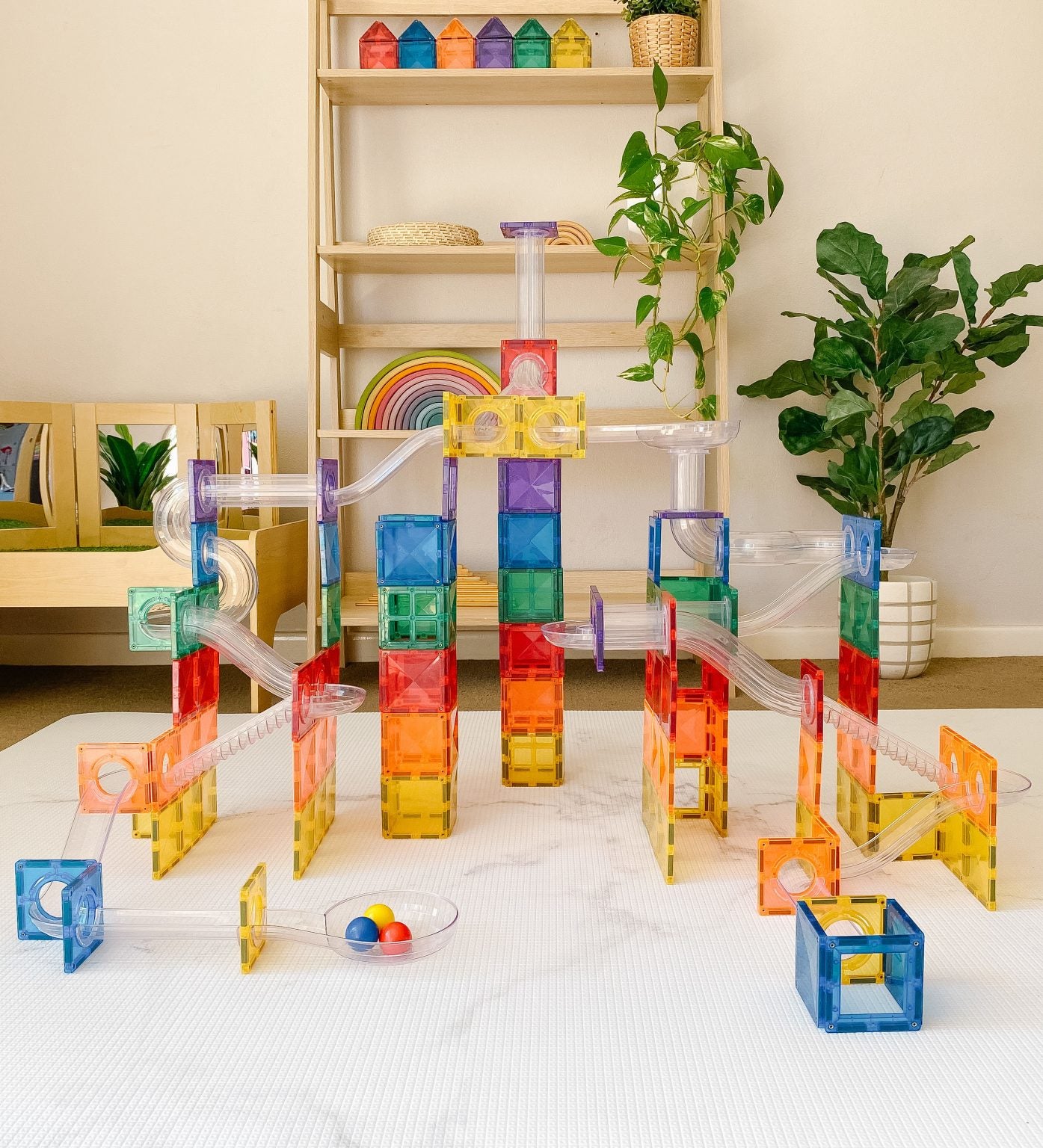 Connetix tiles 92 Piece Ball Run Pack AU 8