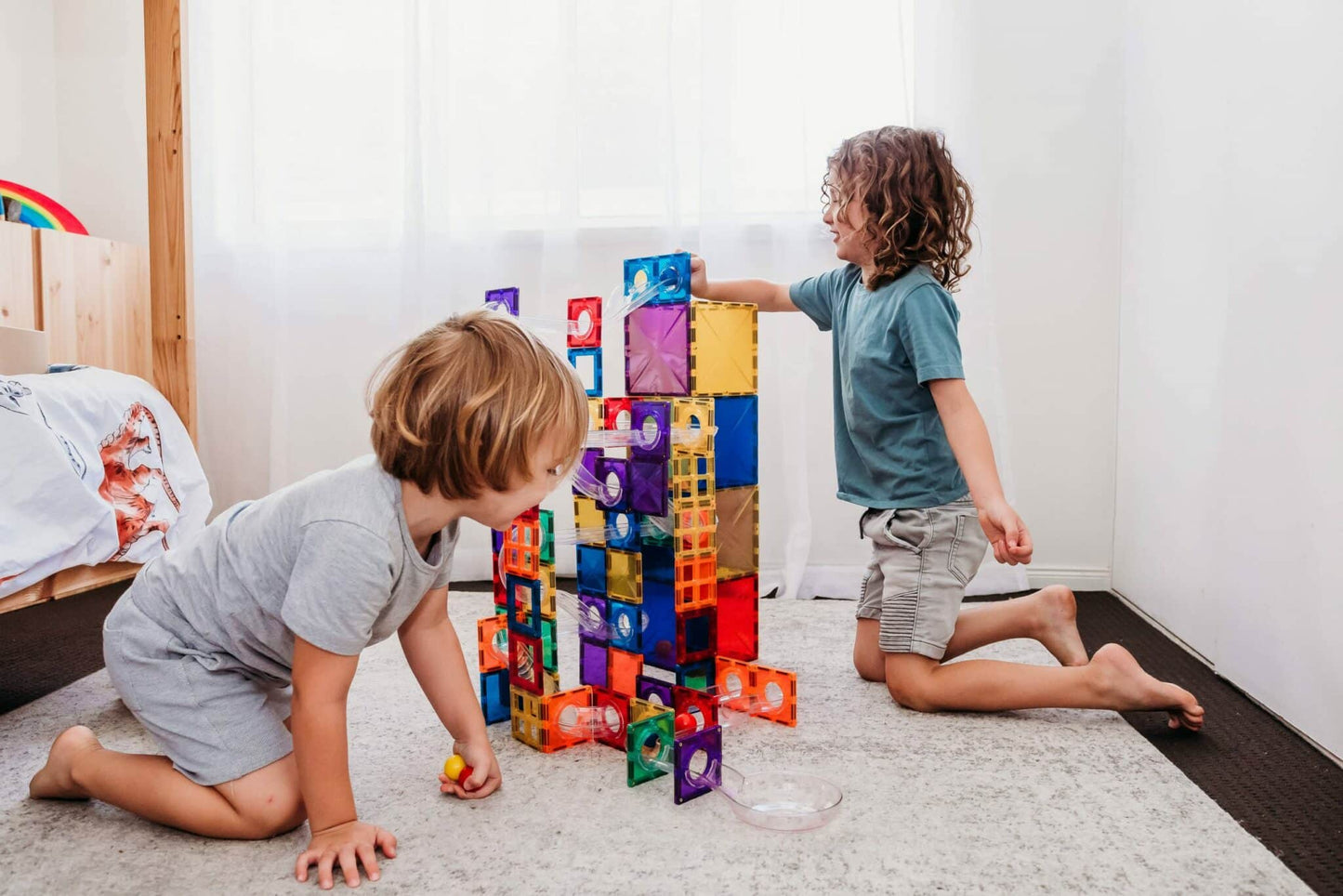 Connetix tiles 92 Piece Ball Run Pack AU 8
