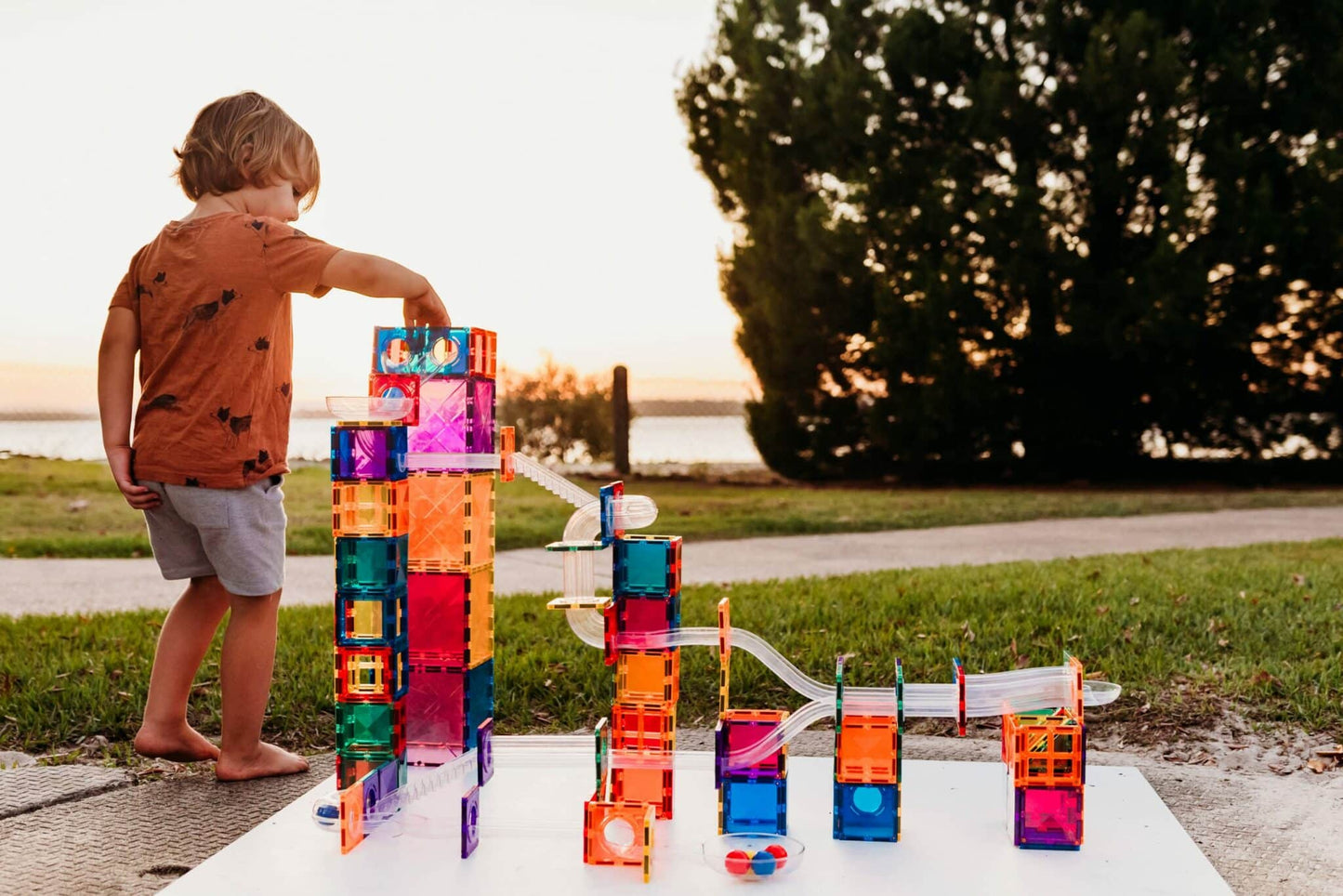 Connetix tiles 92 Piece Ball Run Pack AU 8