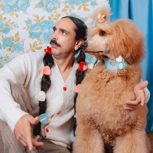 BLUE HEART MINI HAIR CLAW