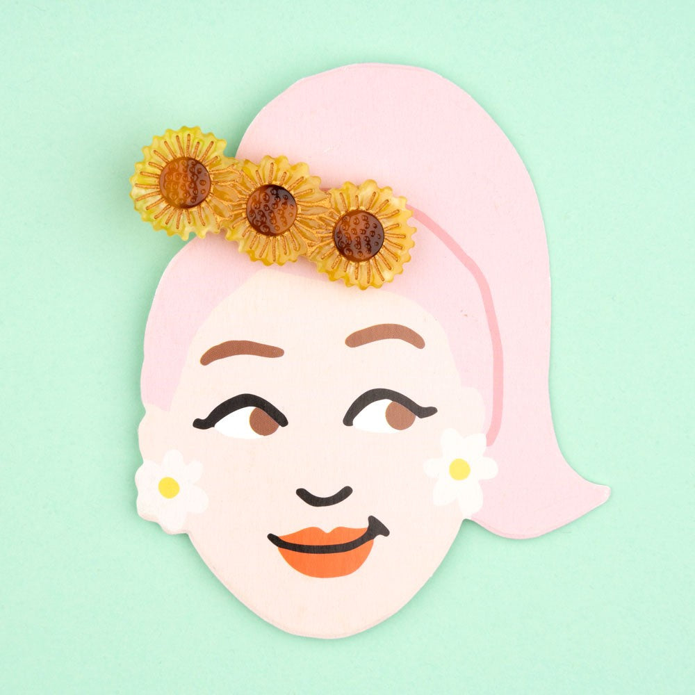 SUNFLOWER HAIR CLIP