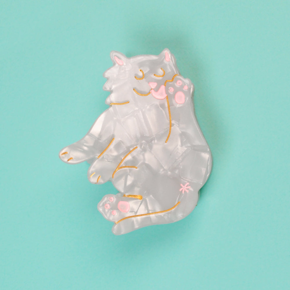 WHITE CAT HAIR CLAW (會停產)