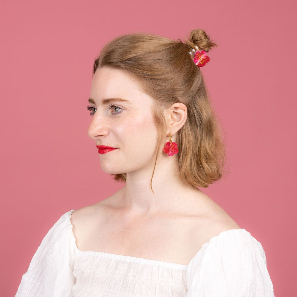 HIBISCUS MINI HAIR CLAW