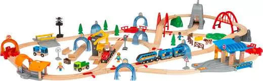 BRIO World Train Set 33977 Action Tunnel Deluxe Set