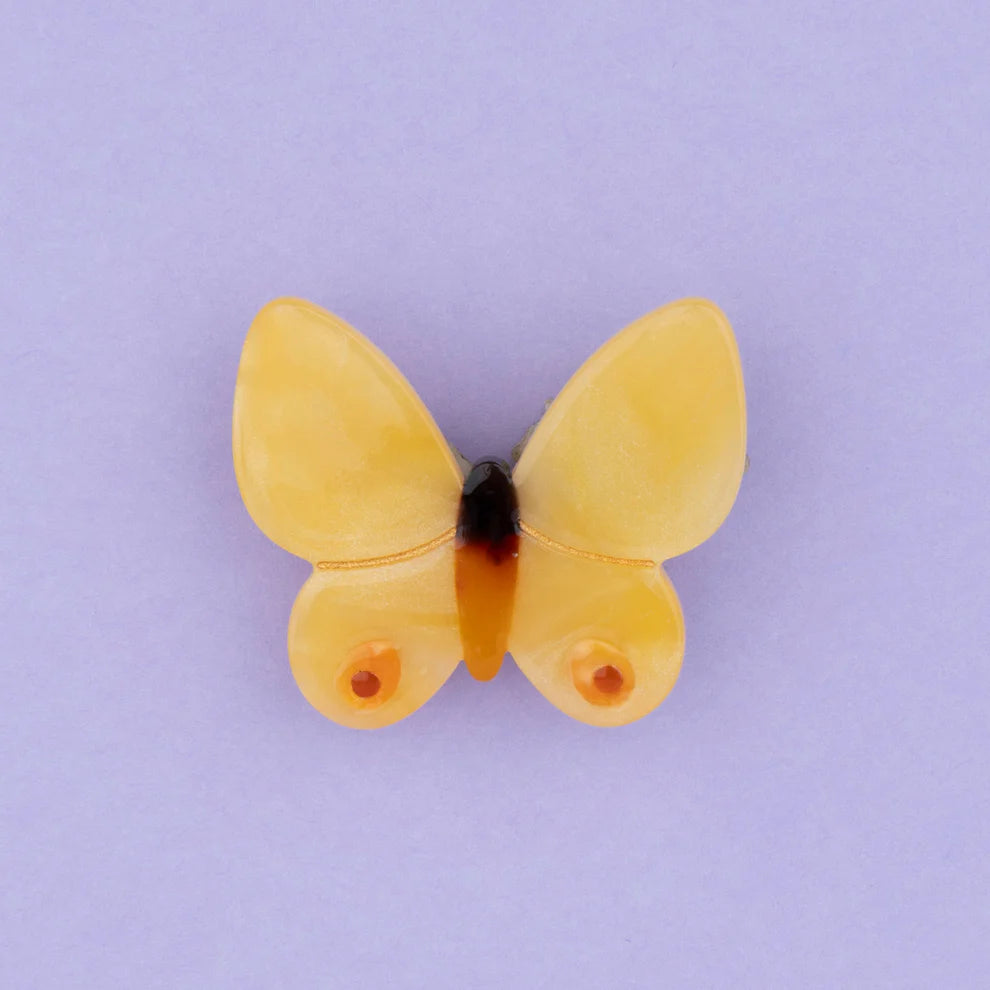 Yellow Butterfly Hair Clip