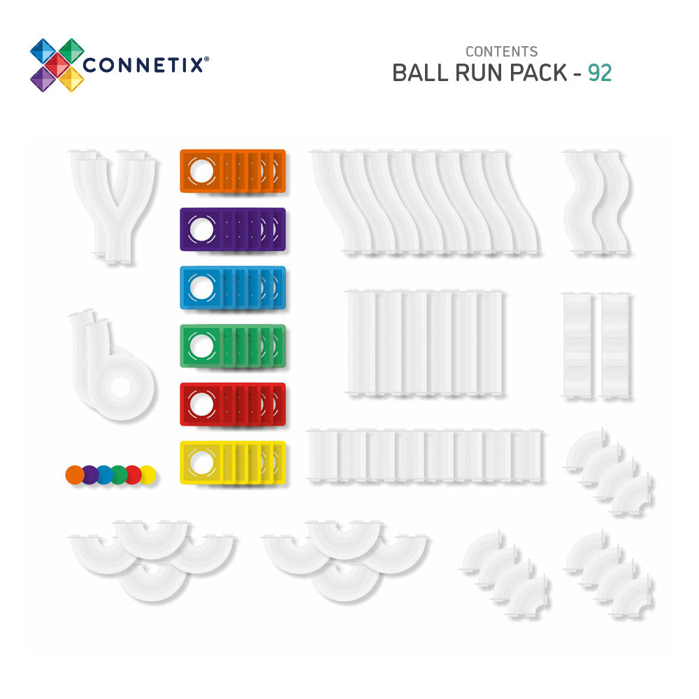 Connetix tiles 92 Piece Ball Run Pack AU 8