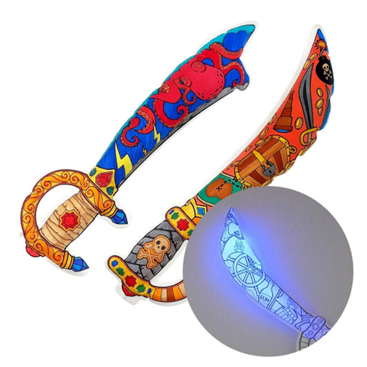 【Colorloon】3D造型手繪紙氣球-海盜寶劍(袋裝6入/派對包)