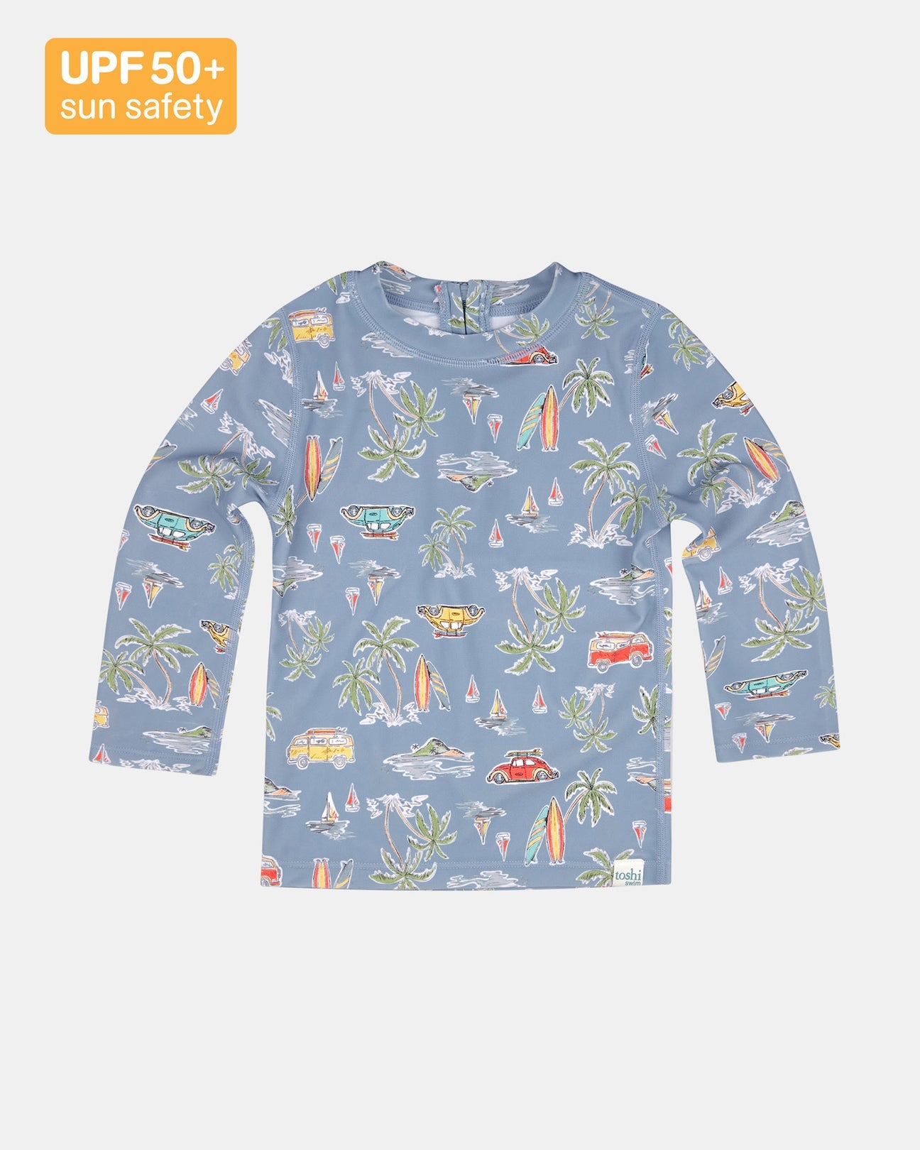 Toshi - Swim Kids Rashie L/S Half Zip Classic