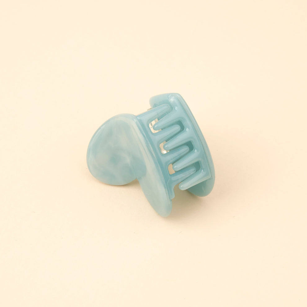 BLUE HEART MINI HAIR CLAW