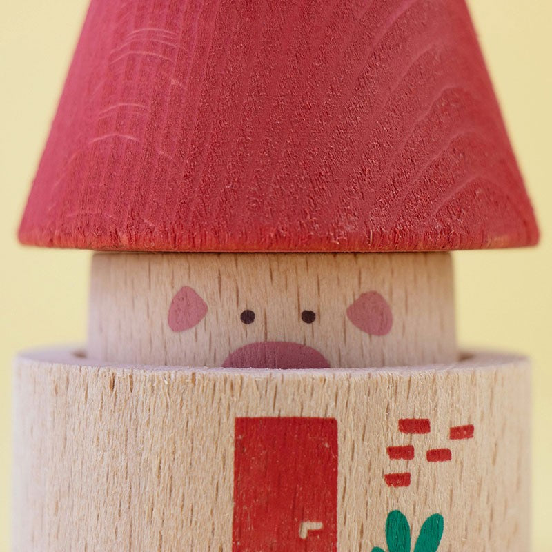 Londji - My three little pigs 木玩具 新品