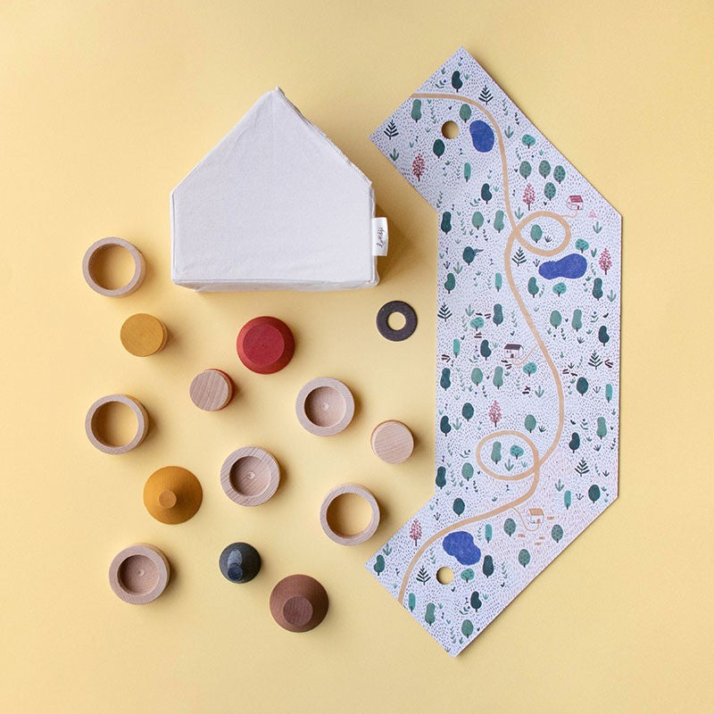 Londji - My three little pigs 木玩具 新品