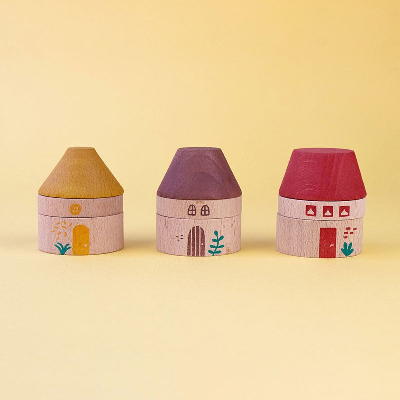 Londji - My three little pigs 木玩具 新品