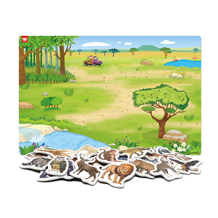 Ariati - 場景磁性壁貼-草原動物