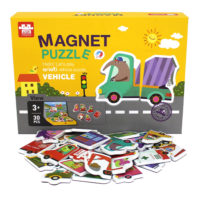 Ariati - 磁性拼圖書-交通
