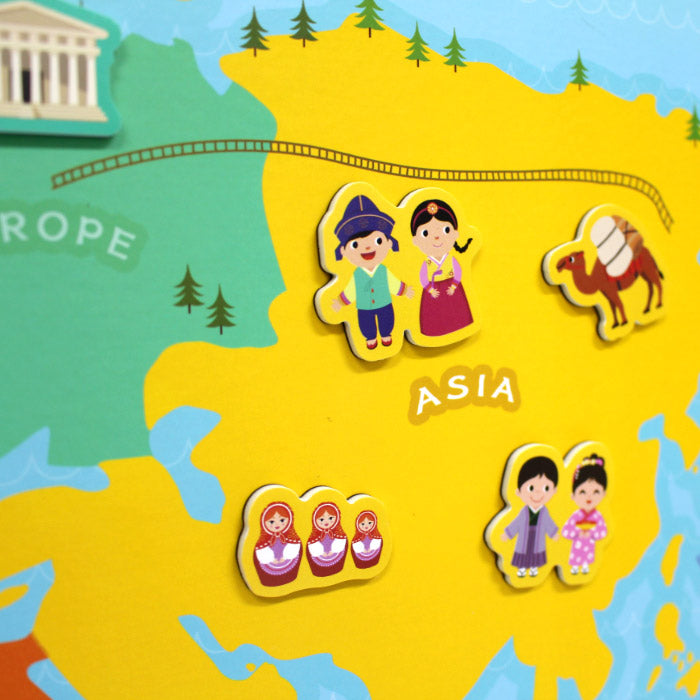 Ariati -磁性故事遊戲板-世界地圖