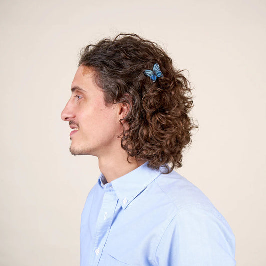 Blue Butterfly Hair Clip