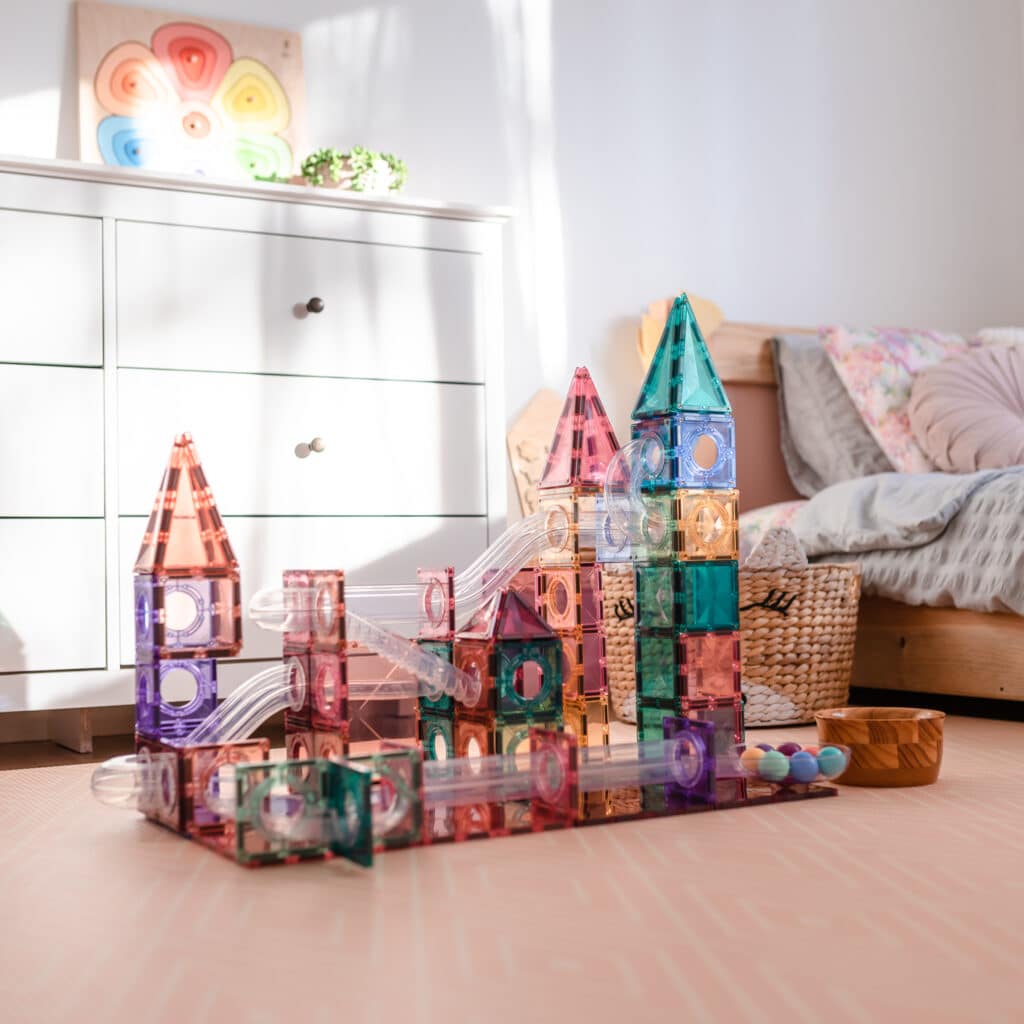 Connetix Tiles - 106 Piece Pastel Ball Run Pack 5