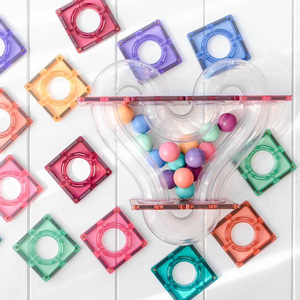 Connetix Tiles - 106 Piece Pastel Ball Run Pack 5