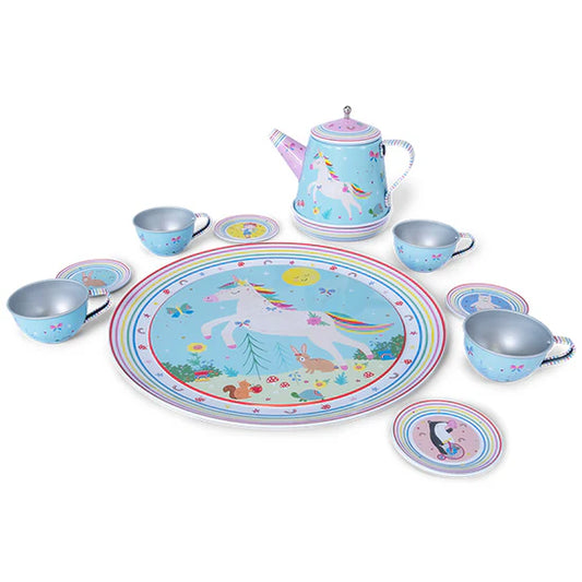Floss & Rock 11 Piece Musical Tea Set - Rainbow Fairy
