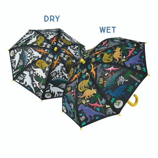 Zoom Floss & Rock Floss & Rock Colour Changing Umbrella - Dinosaur (FLOR-43P6401)