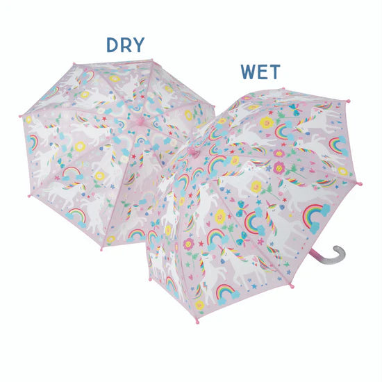 Floss & Rock Colour Changing Umbrella - Rainbow Unicorn (FLOR-43P6402)