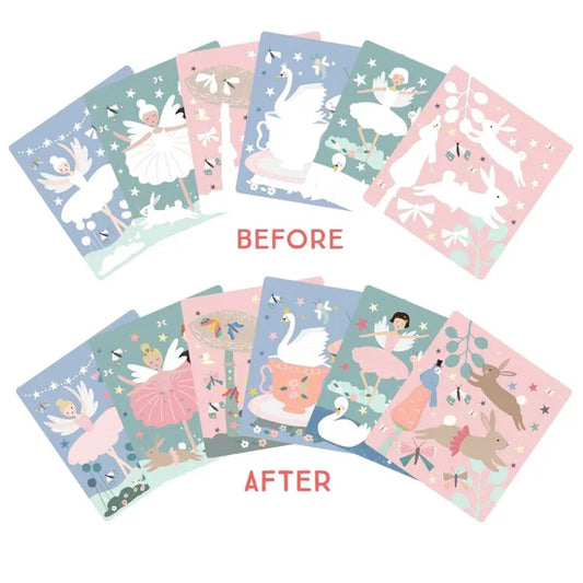 Floss & Rock Magic Colour Changing Watercard Easel and Pen - Enchanted