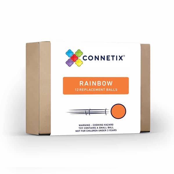 Connectix tiles - 12 Pc Rainbow Replacement Ball Pack AU 10