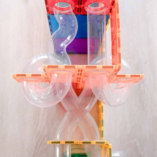 Connectix tiles - Rainbow Ball Run Expansion Pack 66 pc