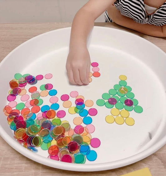 Messy play - 韓國透明彩色芯片磁條組